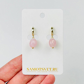 Серьги из Морганита