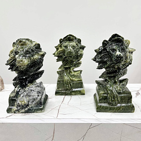 Статуэтка резная Лев из Змеевика, Артикул: 117292 - изображение товара №1