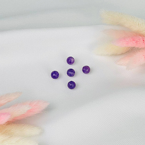 Бусины для украшений из Аметиста (5 шт), Артикул: 117247 - изображение товара №1