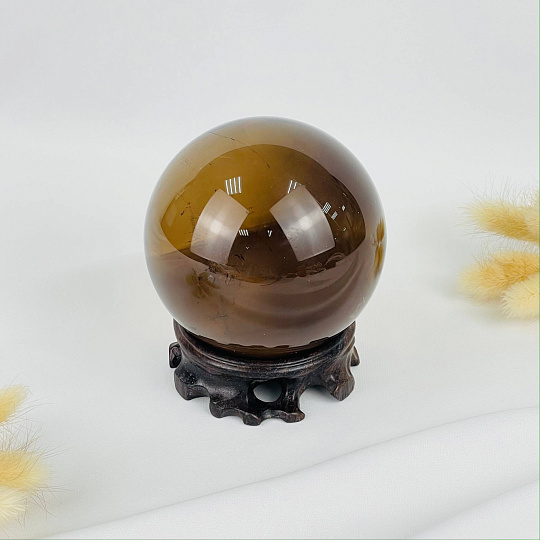Шар из Раухтопаза на подставке, Артикул: 117523 - изображение товара №1