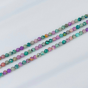 Бусины для украшений из Фосфосидерита и Варисцита (65 бусин)