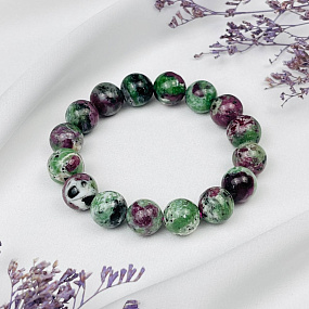 Браслет из Цоизита "Аниолит", Артикул: 074015 - изображение товара №1