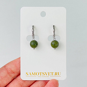 Серьги из Змеевика