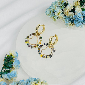 Серьги из Опала, Артикул: 117219 - изображение товара №1