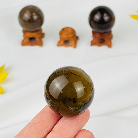 Шар из раухтопаза на подставке, Артикул: 116799 - изображение товара №2