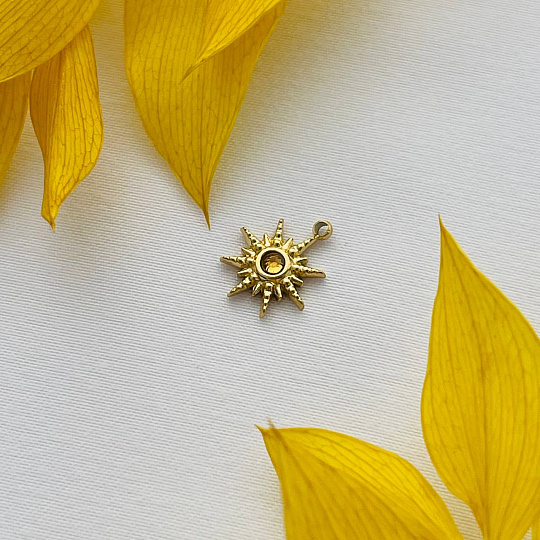 Подвеска с фианитом (1 шт), Артикул: 101688 - изображение товара №1