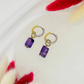 Серьги из Аметиста