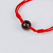 Защитный браслет Красная нить с Раухтопазом
