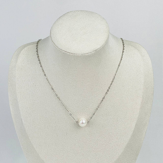 Кулон на цепочке из Жемчуга, Артикул: 118422 - изображение товара №1