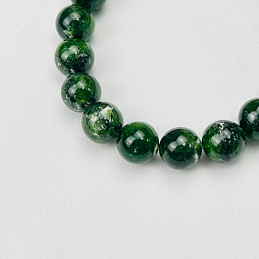 Браслет из Хромдиопсида, Артикул: 078064 - изображение товара №3