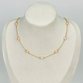 Колье на цепочке с Жемчугом