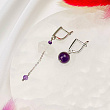 Серьги из Аметиста и Кварца