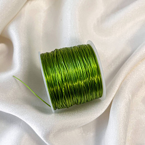 Резинка для браслетов зеленая (60 метров)